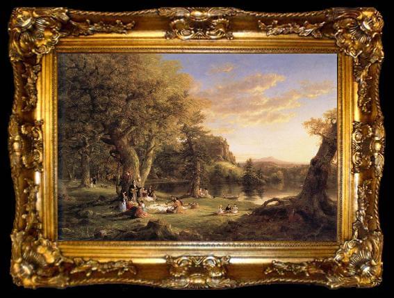 framed  Thomas Cole A Pic-Nic Party, ta009-2